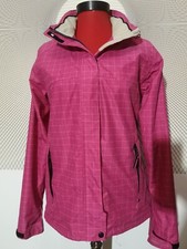 Killtec Womens Pink Regular All Weather Hooded Jacket Coat Size 16 Uk Large
