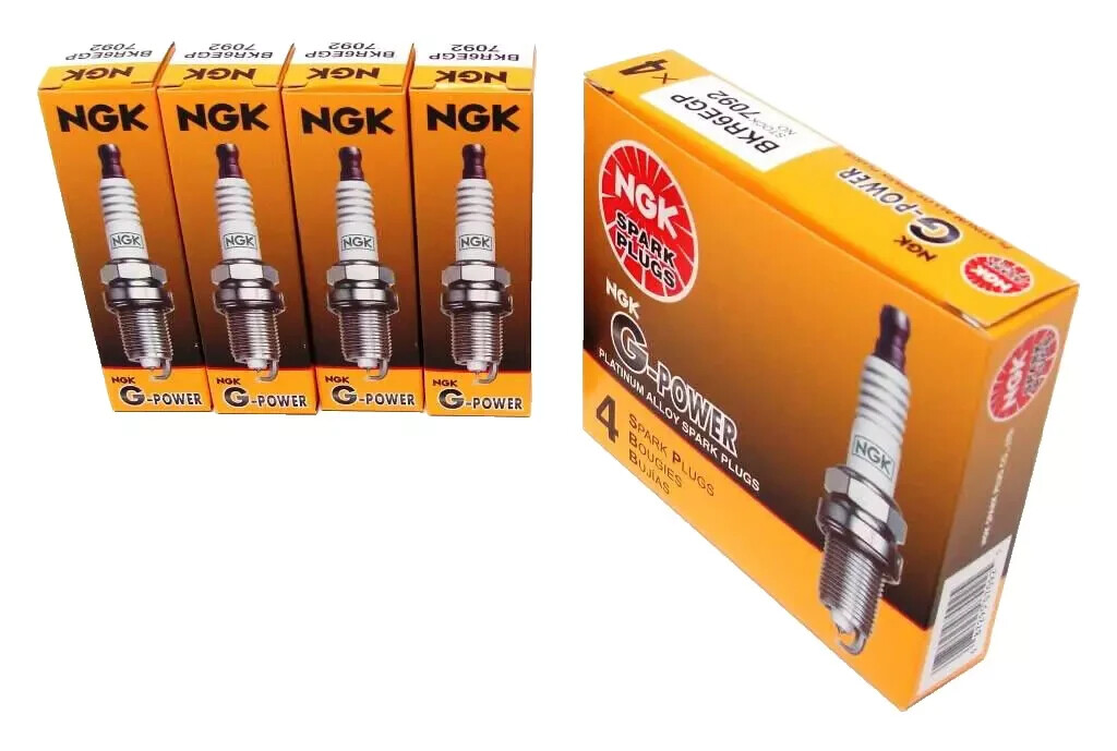 NGK G-POWER Platinum Spark Plugs ZFR5EGP 7096 Set of 4