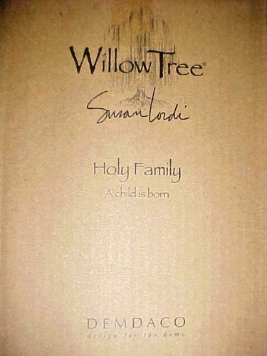 Willow Tree Holy Family Plaque 2002 Demdaco Susan Lordi "A CHILD IS BORN" W/BOX - Picture 5 of 6
