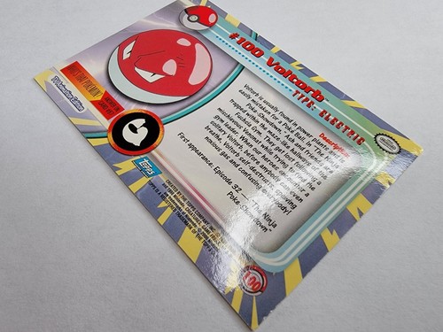 Topps Pokémon TCG Voltorb #100 Glossy TV Animation Edition Card MP - Picture 9 of 9