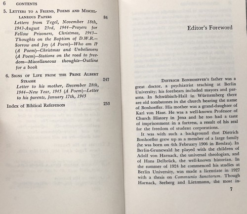 Letters and Papers from Prison by Dietrich Bon hoeffer 1953 MacMillan Company PB - Picture 12 of 16