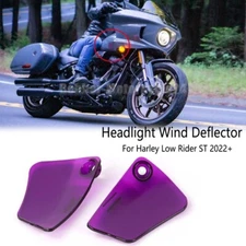 For Harley Low Rider ST 2022-24 Purple PC Front Headlight Fairing Air Deflector