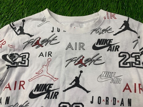 NIKE AIR JORDAN ORIGINAL boys CASUAL SHIRT JERSEY T-SHIRT TEE SIZE YOUNG L - Picture 3 of 9