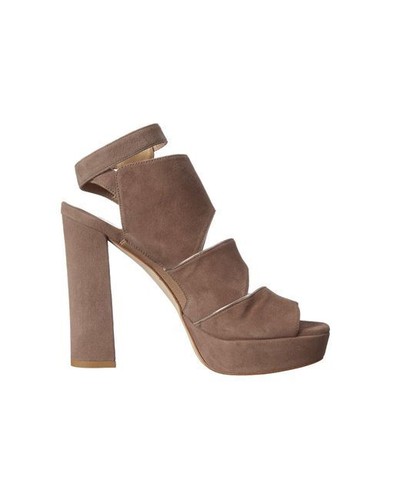 Stuart Weitzman Womens Slits Dress Sandal Haze Suede SZ 6.5 M - Picture 4 of 5