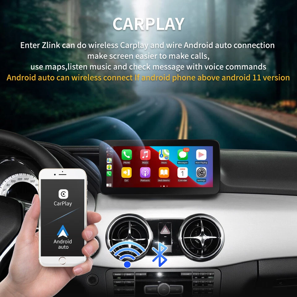 Touch Screen Car Radio for Mercedes Benz GLK Class GLK250 GLK300 GLK350 2009-15 - Изображение 3 из 4