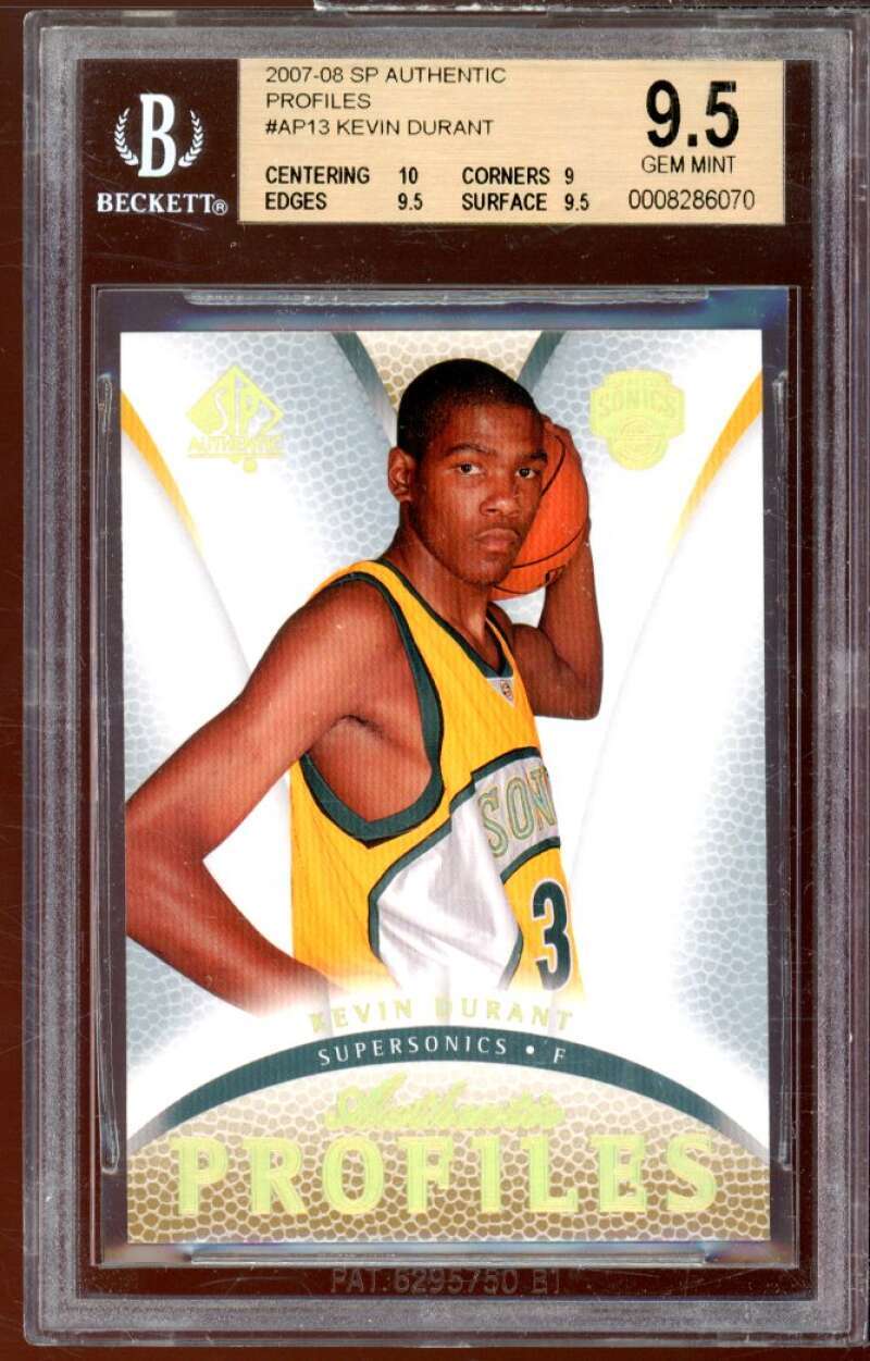 Kevin Durant 2007 SP Authentic #AP-13 Authentic Profiles Price