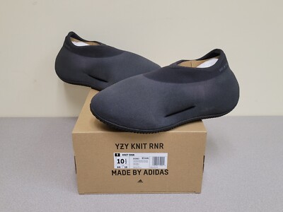 Adidias Yeezy Knit RNR Runner Fade Onyx Kanye Black Mens Size US 10.5 NEW IN BOX