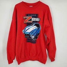 NWT Vintage Chevrolet Camaro Z28 Red Muscle Sport Car Crewneck XL Y2K 90s Racing