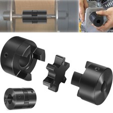 1/2" to 3/4" L075 Flexible 3Piece L-Jaw Coupling Coupler Set NBR Rubber Spider