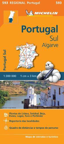 Michelin Portugal Sud - Algrave - Michelin Regional Map 593 (Map)