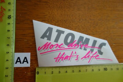 Alter Aufkleber Skier Zubehör Kleidung ATOMIC (A)