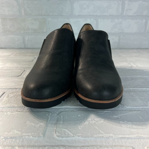 LifeStride Velocity 2.0 Booties Womens 8 Black Zora Wedge Slip On Loafer Comfort - Picture 6 of 12