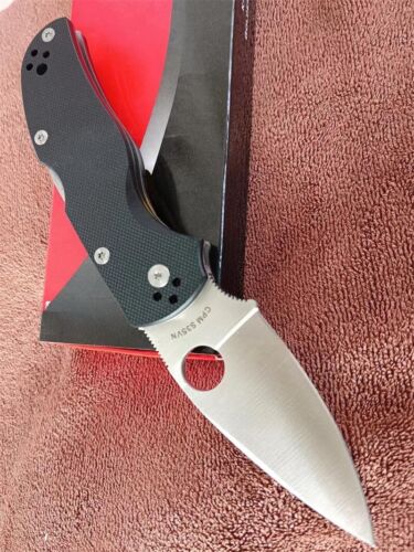 7'' New S35VN Steel Blade G10 Handle Lockback Camping Folding Pocket Knife VC41 - Afbeelding 1 van 6