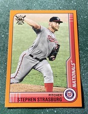 2021 Big League Base Orange #171 Stephen Strasburg - Washington Nationals