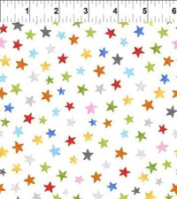 In The Beginning On The Go Prime colors STARS Fabric Cotton BTHY