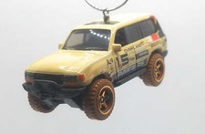 Christmas Ornament for Toyota Land Cruiser 80 Beige/Brown Wheels