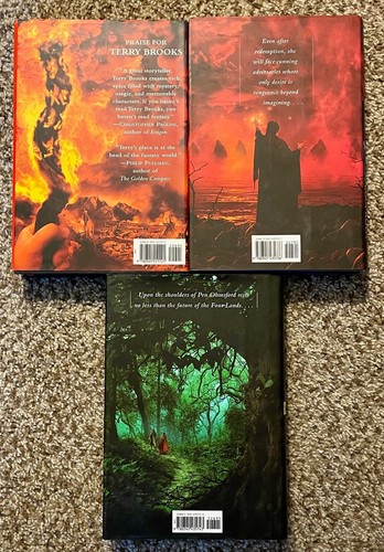 3 TERRY BROOKS High Druid of Shannara Trilogy Hardcover Book Set Lot 1st Edition - Picture 2 of 6