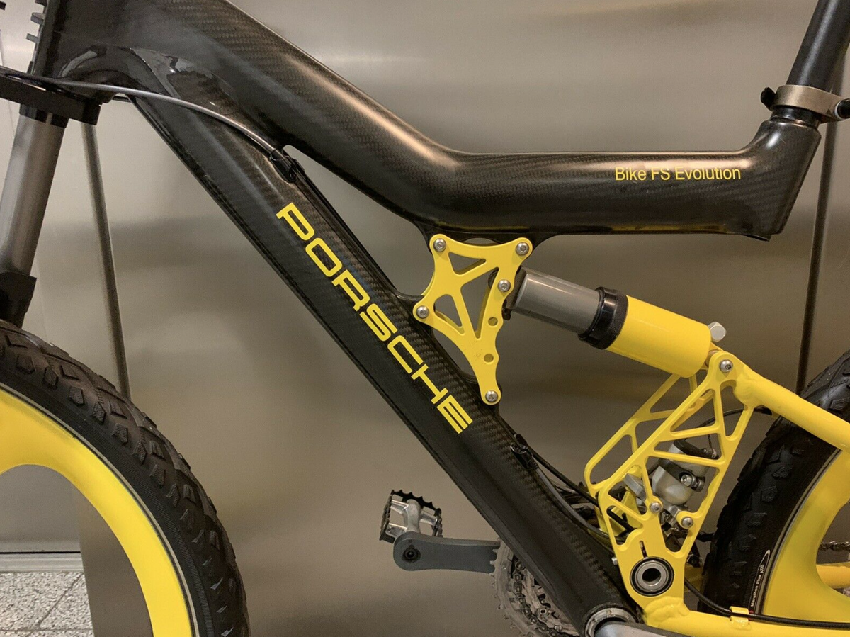 Cadre Arrière De Vélo Porsche FS Evolution - Bras Oscillant Jaune, Occasion