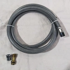 Heavy Duty  5 ft. Stainless Steel Flexible Hose With Connectors 3/8 in