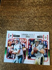 2010 Topps Football Gridiron Lineage # GL MB Dan Marino Drew Brees