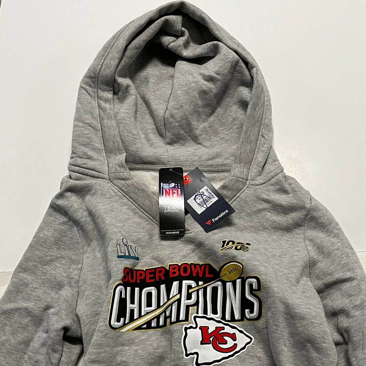 Fanatics Women's Kansas City Chiefs Super Bowl LIIV Locker Room Hoodie Size  M