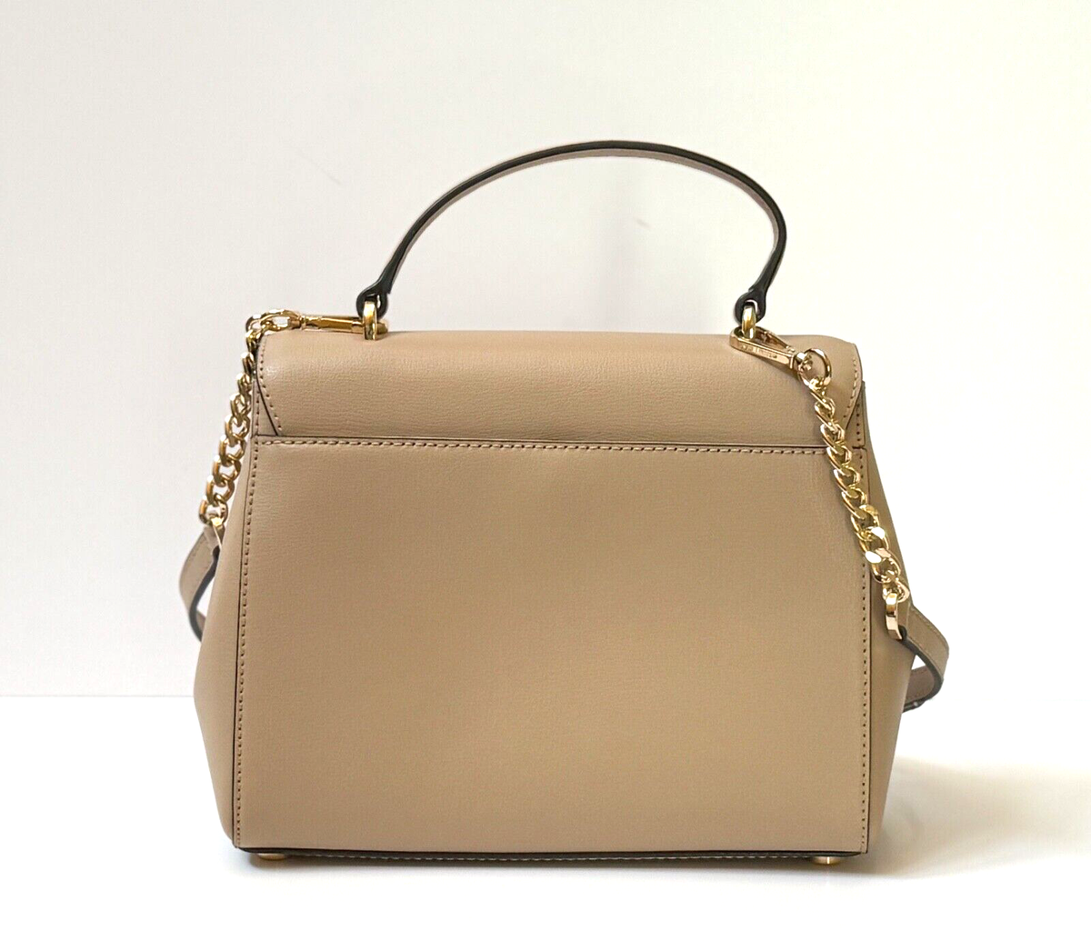 Michael Kors Mott Medium Top Handle Shoulder Crossbody Bag Bisque 