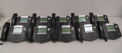 Lot of 10 Polycom SoundPoint IP550 VOIP POe Phones working 2201-12550-001 IP 550