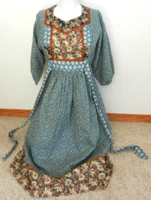 Vintage 70s hippy Boho romantic Young Edwardian Arpeja midi dress XS | eBay