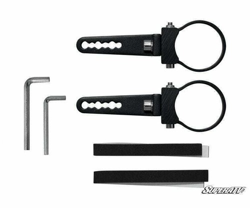 SuperATV Pair of 1.75" Aluminum Tube Clamps for UTV Light Bar Antenna