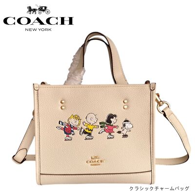 【 COACH 】Peanuts コラボ♪Dempsey Snoopy 2way トートバッグ COACH 】Peanuts コラボ♪Dempsey Snoopy 2way トートバッグ