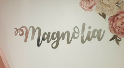 Personalised Custom Acrylic Name Plaque Sign Baby - nursery Baby kids ...