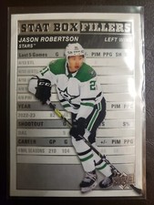 2023-24 Jason Robertson Stat Box Fillers Upper Deck Series 1 Hockey Dallas Stars