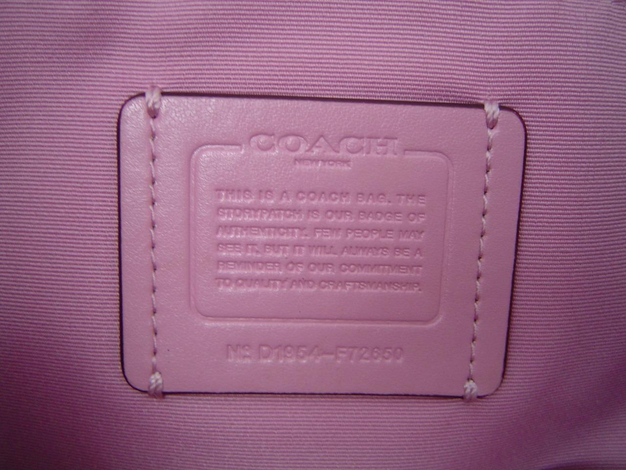 AUTHENTIC COACH PINK PEBBLE LEATHER ELLE CHAIN TO… - image 21