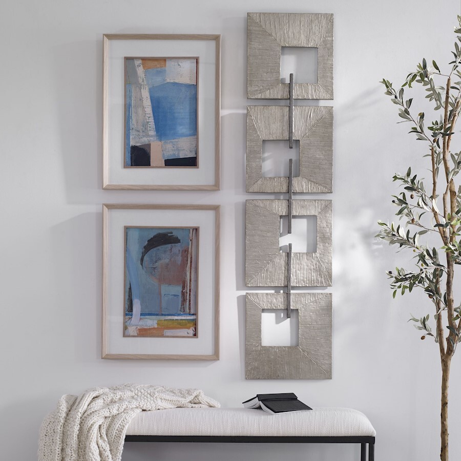 Uttermost Linked Champagne Metal Wall Decor - 4354