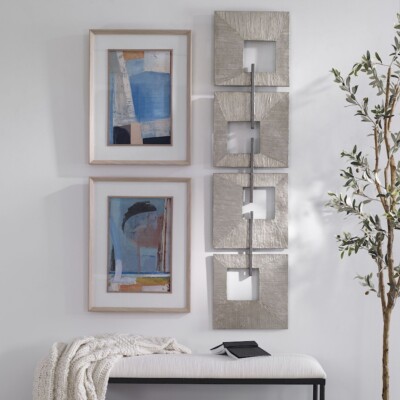 Uttermost Linked Champagne Metal Wall Decor - 4354