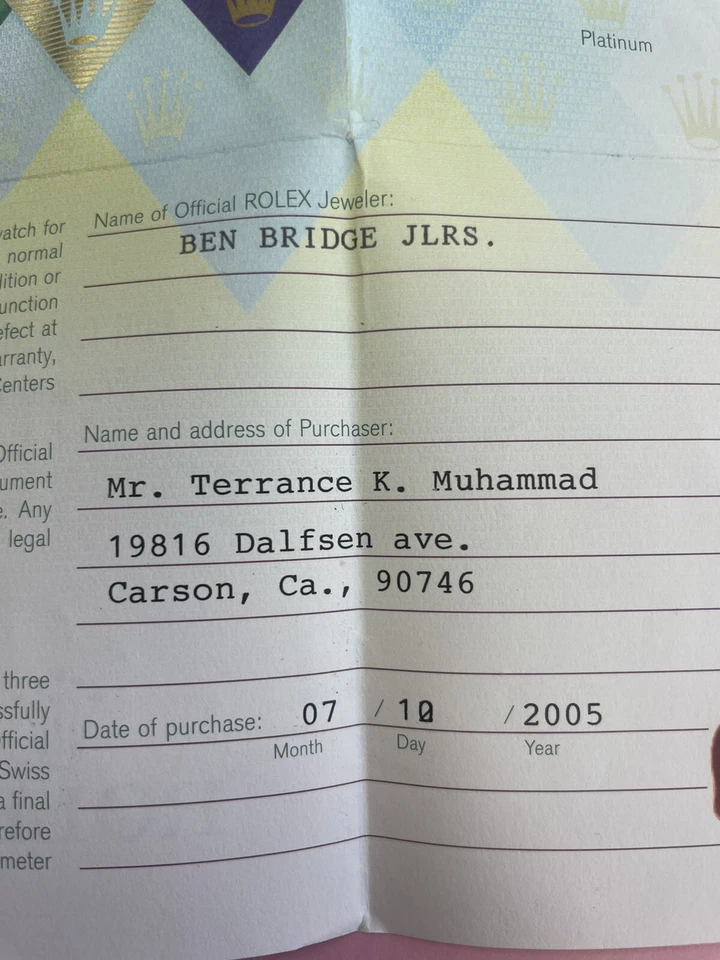 Reloj Rolex Original Vintage 1162033-F151633 Usado Certificado Garantía Derecha Foto 4 de 4