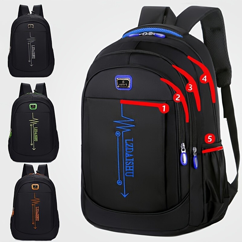 Simple Large Capacity Casual Backpack for Business Travel & Laptops  