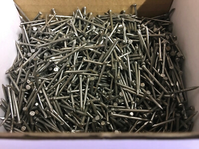 Blankstahl hochwertige 25 mm (1'') Plattenstifte Heftklammern Nägel 500 g verpackt NOS