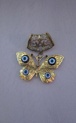 Gold Butterfly Scarf Jewelry