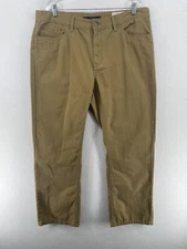 WEATHERPROOF VINTAGE Pants Mens 38x30 Khaki Chino Canvas Cotton Normcore Brown