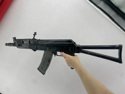 Ak-74u w/ Stock Fake Costume Prop - Picture 6 of 6