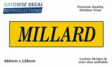Millard Border Yellow Caravan Replacement Vinyl Decal Sticker