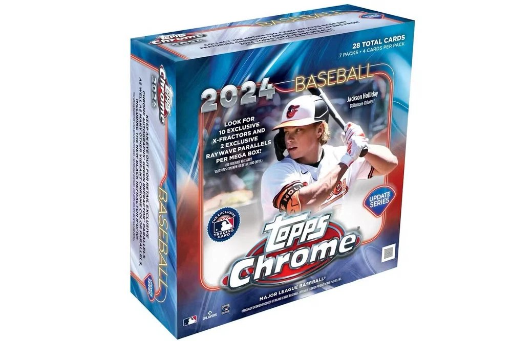 2024 Topps Chrome Baseball Update Series Mega Box - Skenes Rookie Card 1/1