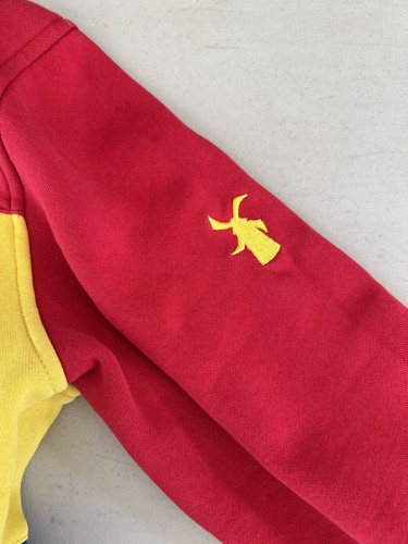 Dutch Bros Colorblock Rosso Giallo Blu Pullover Felpa con Cappuccio Donna SM/MD Medium - Foto 6 di 16