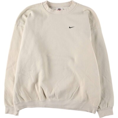 USA製 90s nike one point sweat 90'S Nike One Point Logo Sweatshirt Trainer Made in USA