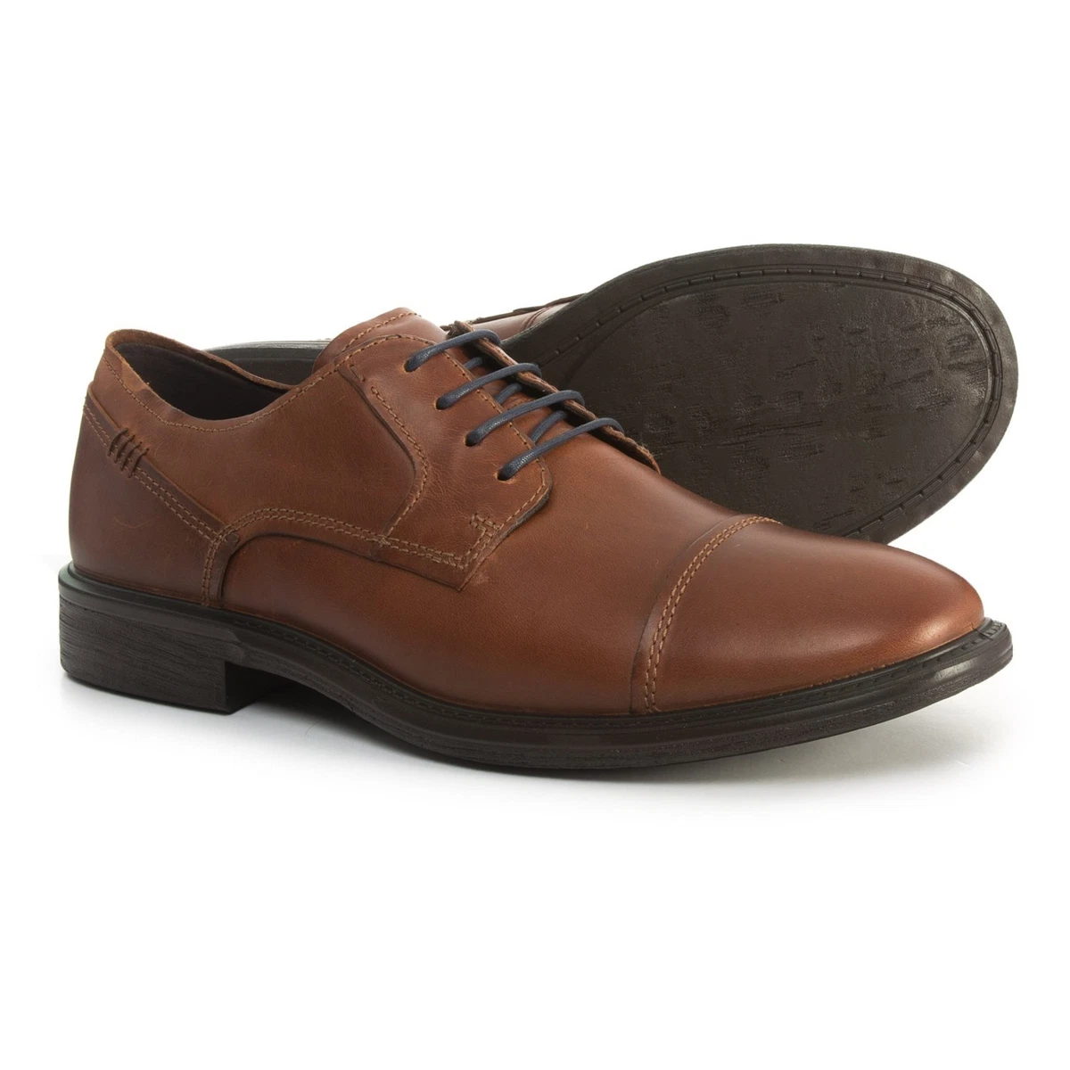 New Men`s ECCO Knoxville Cap Toe Lace Leather 601574 | eBay