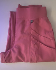 Climate Right by Cuddl Duds Womens 5-Pocket Scrub Jogger Pants Size XS Pink