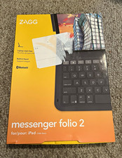 ZAGG Messenger Folio 2 Bluetooth Keyboard Case iPad 10th Gen 10.9" Black