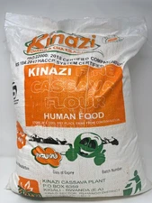 Kinazi Cassava Flour (Fufu), Premium Cassava Flour 22 lbs or 10 kg,