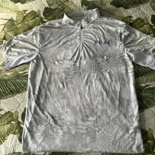 MENS Huk Fishing Performance￼SHIRT Short Sleeve 1/4 Zip